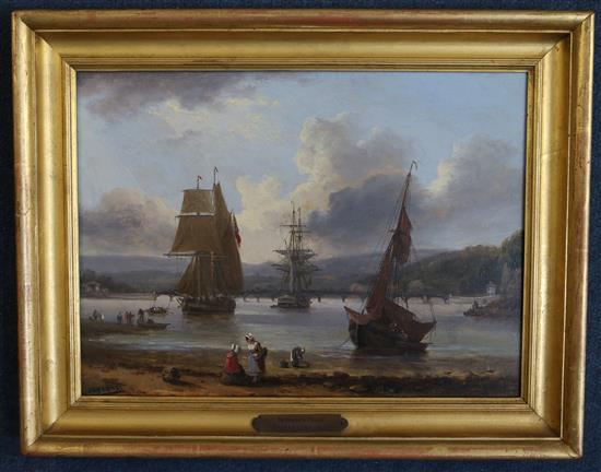 Thomas Luny (1759-1837) Teignmouth, Devon 8.5 x 11.5in.